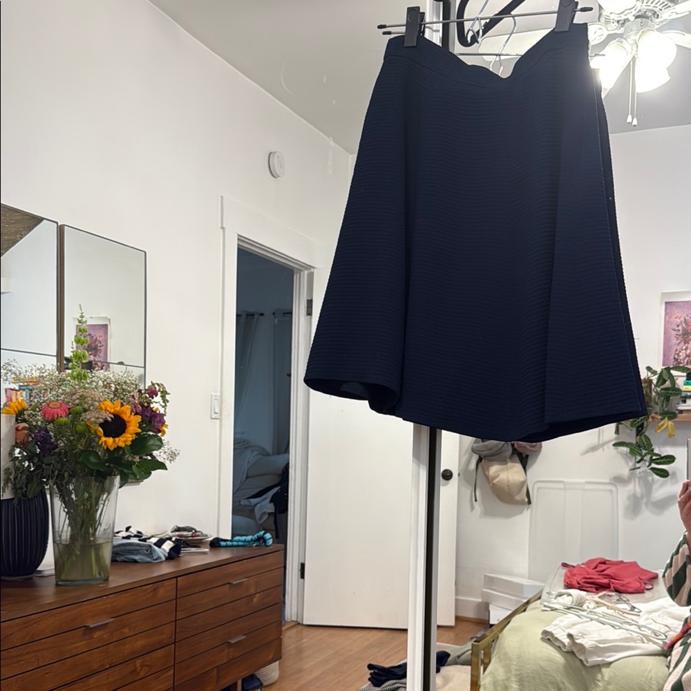 Theory Navy Mini Skirt